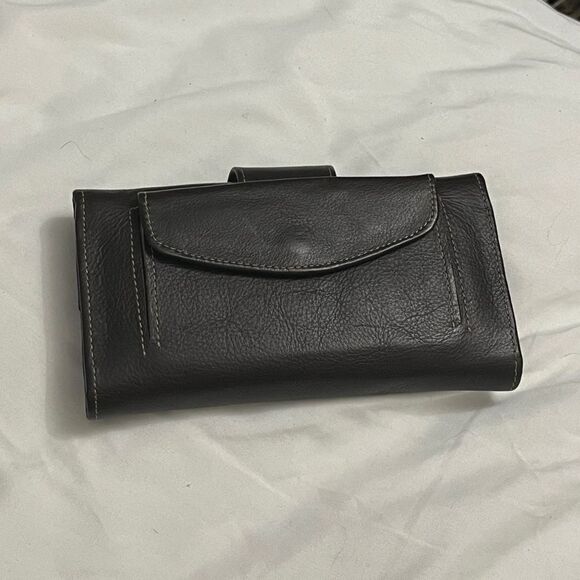 NWT RB GENUINE LEATHER WALLET CHECKBOOK COVER 100% QUALITY 15 CARD SLOTS 4 CASH - Picture 2 of 6